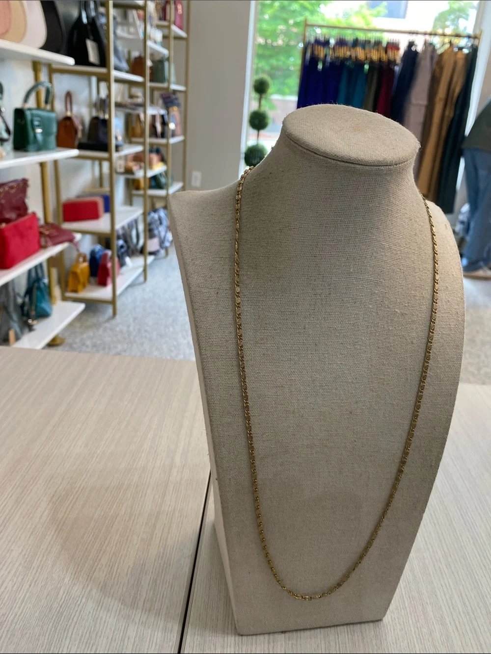 Classic Gold Tone Chain Necklace for Women